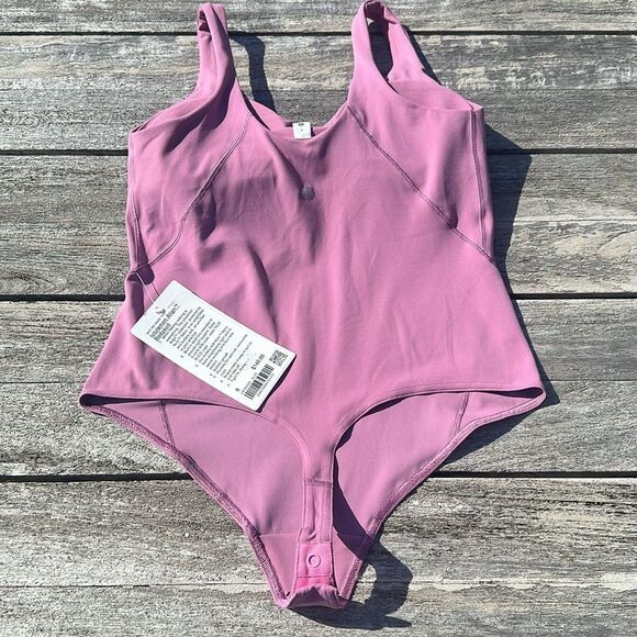 Lululemon Align Bodysuit Thong‎ Velvet Dust size 8 NWT pink - Picture 3 of 6